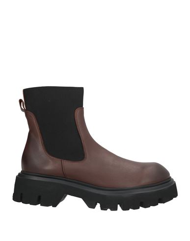 Poesie Veneziane Woman Ankle Boots Brown Size 8 Leather In Brown