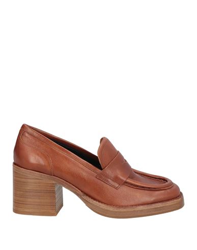 Zinda Woman Loafers Tan Size 8 Leather In Brown