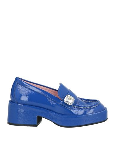 Ras Woman Loafers Blue Size 8 Leather