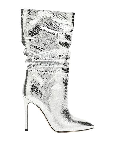Paris Texas Boots Woman Boot Silver Size 6 Leather In Metallic