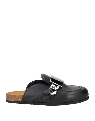 Jw Anderson Man Mules & Clogs Black Size 7 Leather In Black