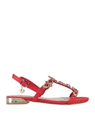 Tua By Braccialini Woman Sandals Red Size 7 Textile Fibers