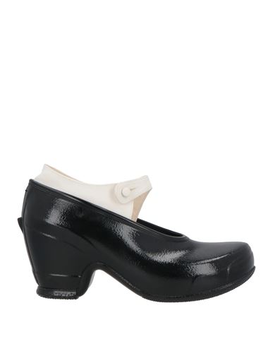 Maison Margiela Woman Pumps Black Size 9 Rubber, Textile Fibers