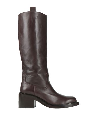 Officine Creative Italia Woman Boot Dark Brown Size 10 Leather