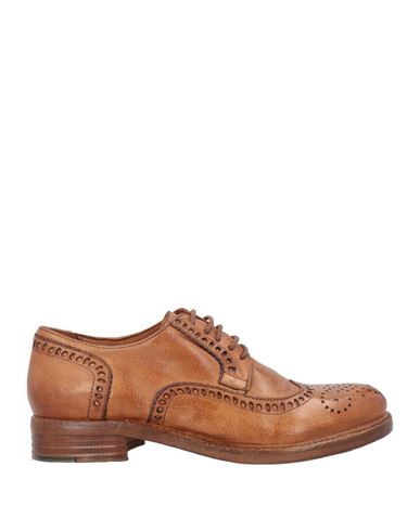 Hundred 100 Woman Lace-up Shoes Tan Size 8 Leather