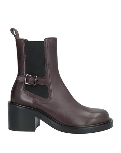 Officine Creative Italia Woman Ankle Boots Deep Purple Size 8 Leather