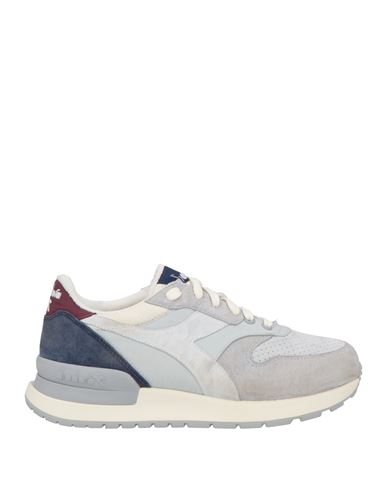 Diadora Heritage Man Sneakers Light Grey Size 8 Leather, Textile Fibers In Gray