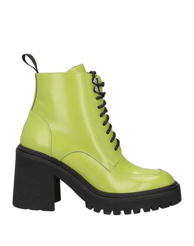 Marc Cain Woman Ankle Boots Acid Green Size 7 Leather