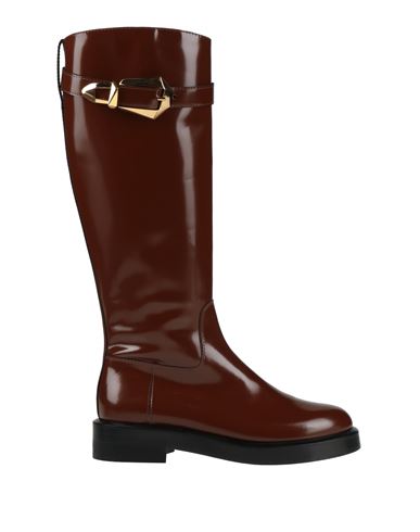 Alberta Ferretti Woman Boot Brown Size 8 Leather In Brown