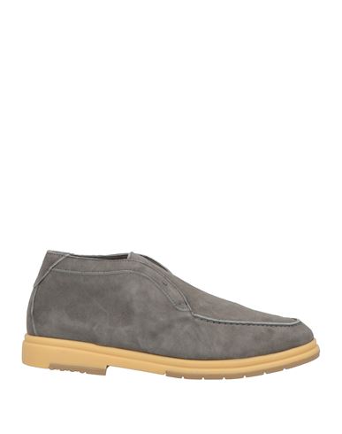 Andrea Ventura Firenze Man Ankle Boots Grey Size 9 Leather