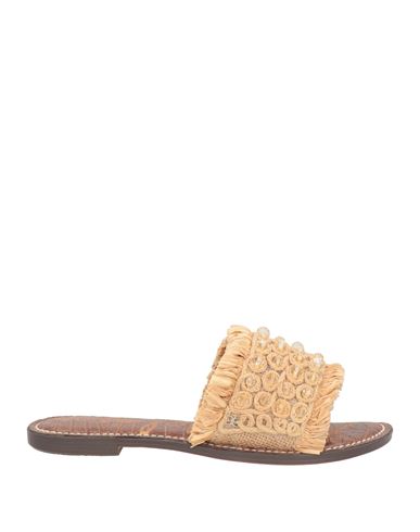 Sam Edelman Woman Sandals Beige Size 7.5 Natural Raffia, String In Beige