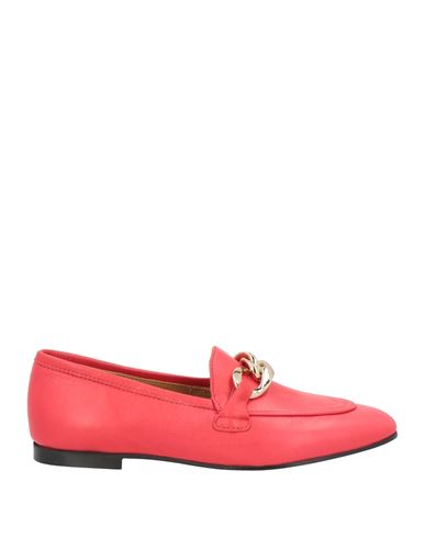 Gio+ Woman Loafers Red Size 6 Leather In Red