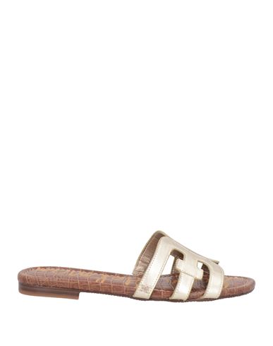 SAM EDELMAN SAM EDELMAN WOMAN SANDALS PLATINUM SIZE 6 LEATHER 