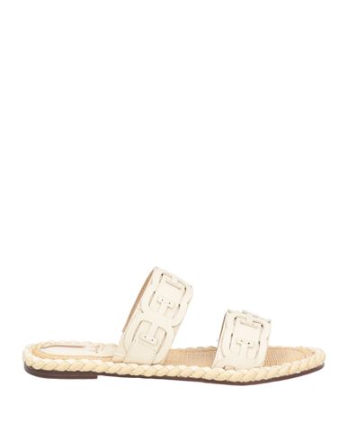 Sam Edelman Woman Sandals Ivory Size 6 Leather, Textile Fibers In White