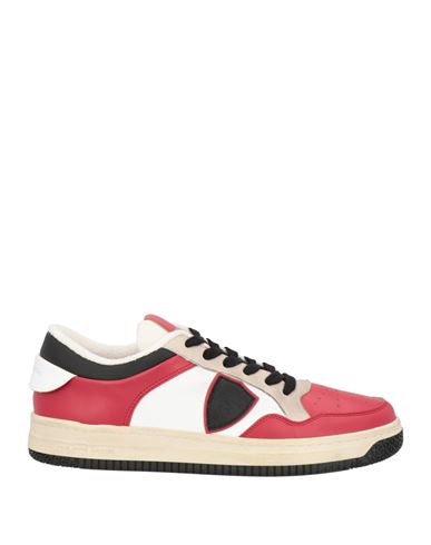 PHILIPPE MODEL PHILIPPE MODEL MAN SNEAKERS RED SIZE 9 TEXTILE FIBERS 