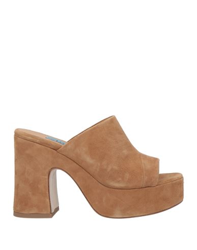 Apair Woman Sandals Camel Size 7 Leather In Beige