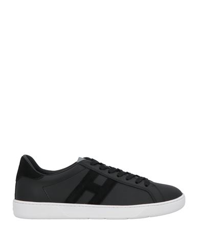 Hogan Man Sneakers Black Size 9 Leather In Black