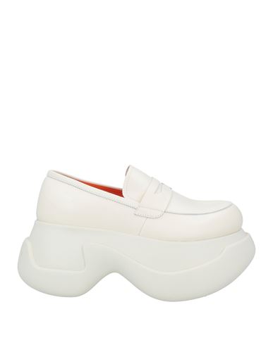 Marni Woman Loafers Off White Size 8 Leather