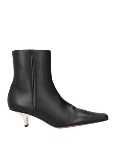 Marni Woman Ankle Boots Black Size 7.5 Leather In Black