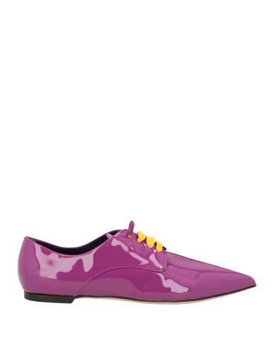 Dolce & Gabbana Woman Lace-up Shoes Mauve Size 8.5 Leather
