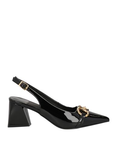 Jeffrey Campbell Woman Pumps Black Size 7 Leather In Black