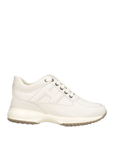 Hogan Interactive Woman Sneakers Light Grey Size 8 Leather