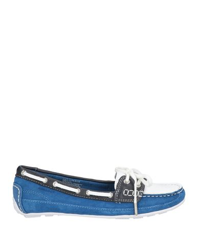 Sebago Woman Loafers Blue Size 7 Leather In Blue