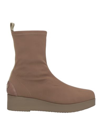 Weekend By Pedro Miralles Woman Ankle Boots Light Brown Size 8 Textile Fibers, Leather In Beige