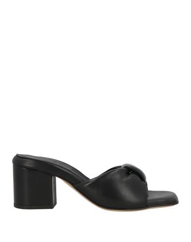 Pomme D'or Woman Sandals Black Size 10 Leather In Black