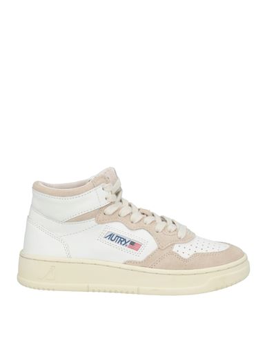 Autry Two-tone Leather High-top Sneakers In Grey