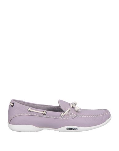 Sebago Woman Loafers Lilac Size 7 Leather In Purple