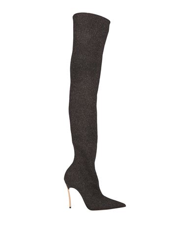 Casadei Woman Boot Bronze Size 8 Textile Fibers