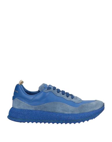Officine Creative Italia Woman Sneakers Bright Blue Size 8 Leather