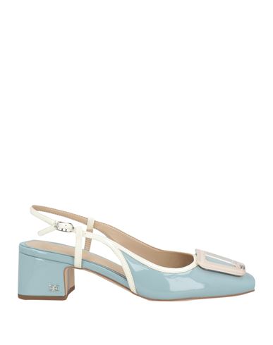 Sam Edelman Woman Pumps Sky Blue Size 7 Textile Fibers In Sky Blue