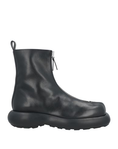 Jil Sander Woman Ankle Boots Black Size 11 Leather In Black