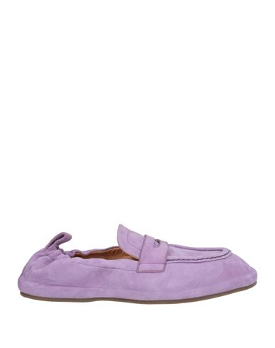 Barracuda Woman Loafers Lilac Size 5 Leather In Purple