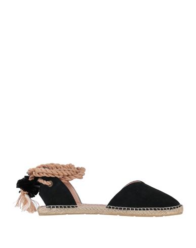Shop Macarena Woman Espadrilles Black Size 6 Leather