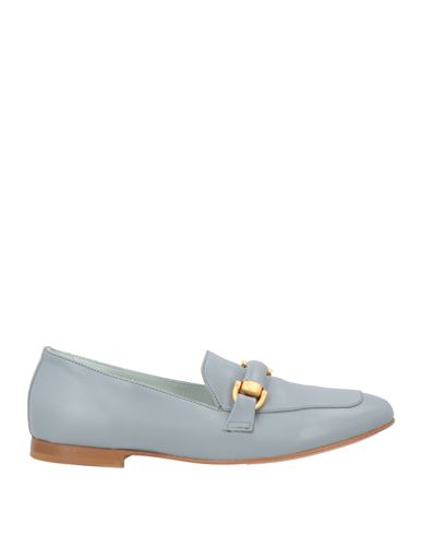 Poesie Veneziane Woman Loafers Sky Blue Size 7 Leather In Blue