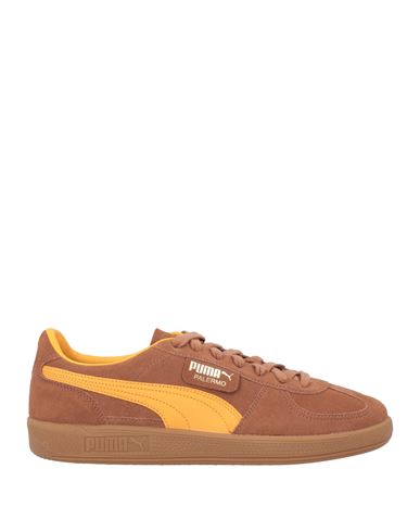 Puma Palermo Man Sneakers Brown Size 11 Cowhide In Brown