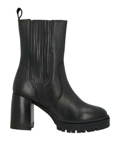 Emanuélle Vee Woman Ankle Boots Black Size 6 Leather