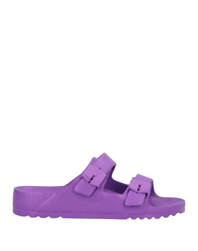 Scholl Bioprint Woman Sandals Purple Size 8 Rubber In Purple