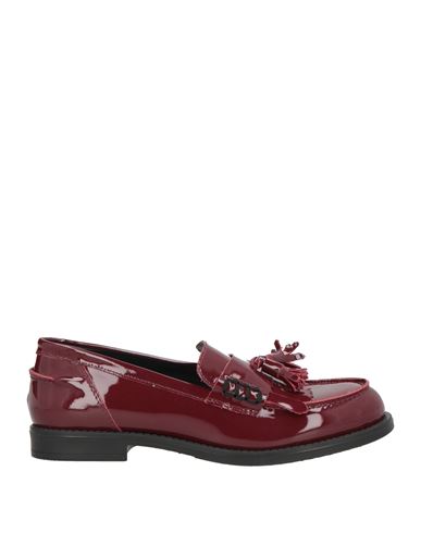 Lemaré Woman Loafers Burgundy Size 8 Leather In Red