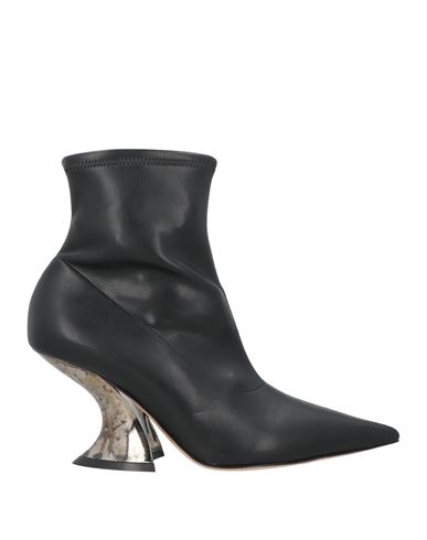 Casadei Woman Ankle Boots Black Size 8 Leather In Black