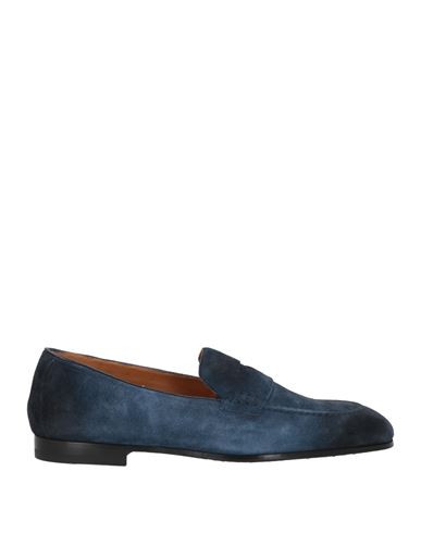 Doucal's Man Loafers Navy Size 9 Leather In Navy