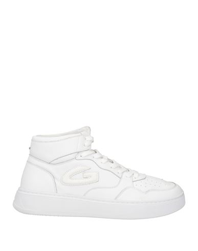 Alberto Guardiani Man Sneakers White Size 9 Leather In White