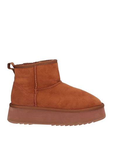 Hoor Woman Ankle Boots Tan Size 8 Leather In Brown
