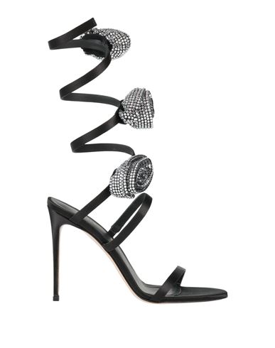 Le Silla Woman Sandals Black Size 7.5 Textile Fibers In Black