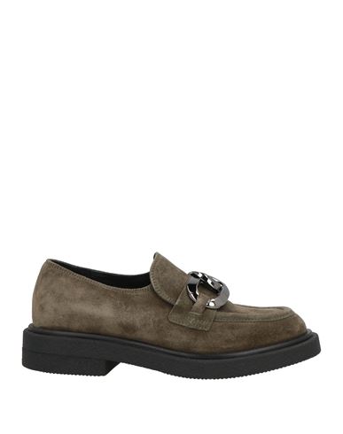 Carmens Woman Loafers Khaki Size 6 Leather