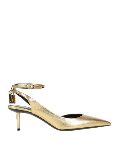 Shop Tom Ford Woman Pumps Gold Size 6 Leather