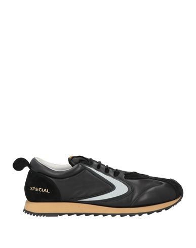 Valsport Man Sneakers Black Size 8.5 Leather In Black